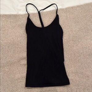 Joah Brown Black Fitted Sleeveless Camisole